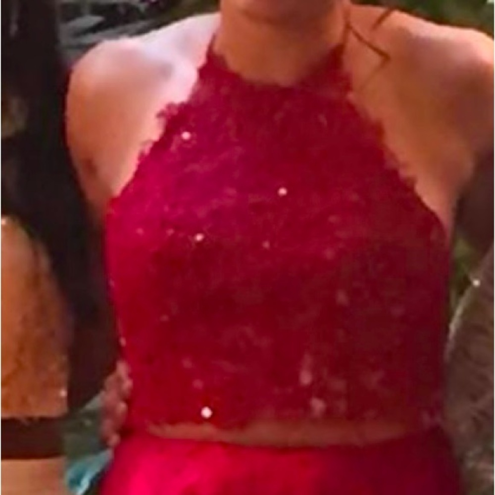 Sherri Hill formal two piece gown.  Only worn once. With original garment bag